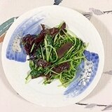 【中華ごま】豆苗、水菜の炒め物